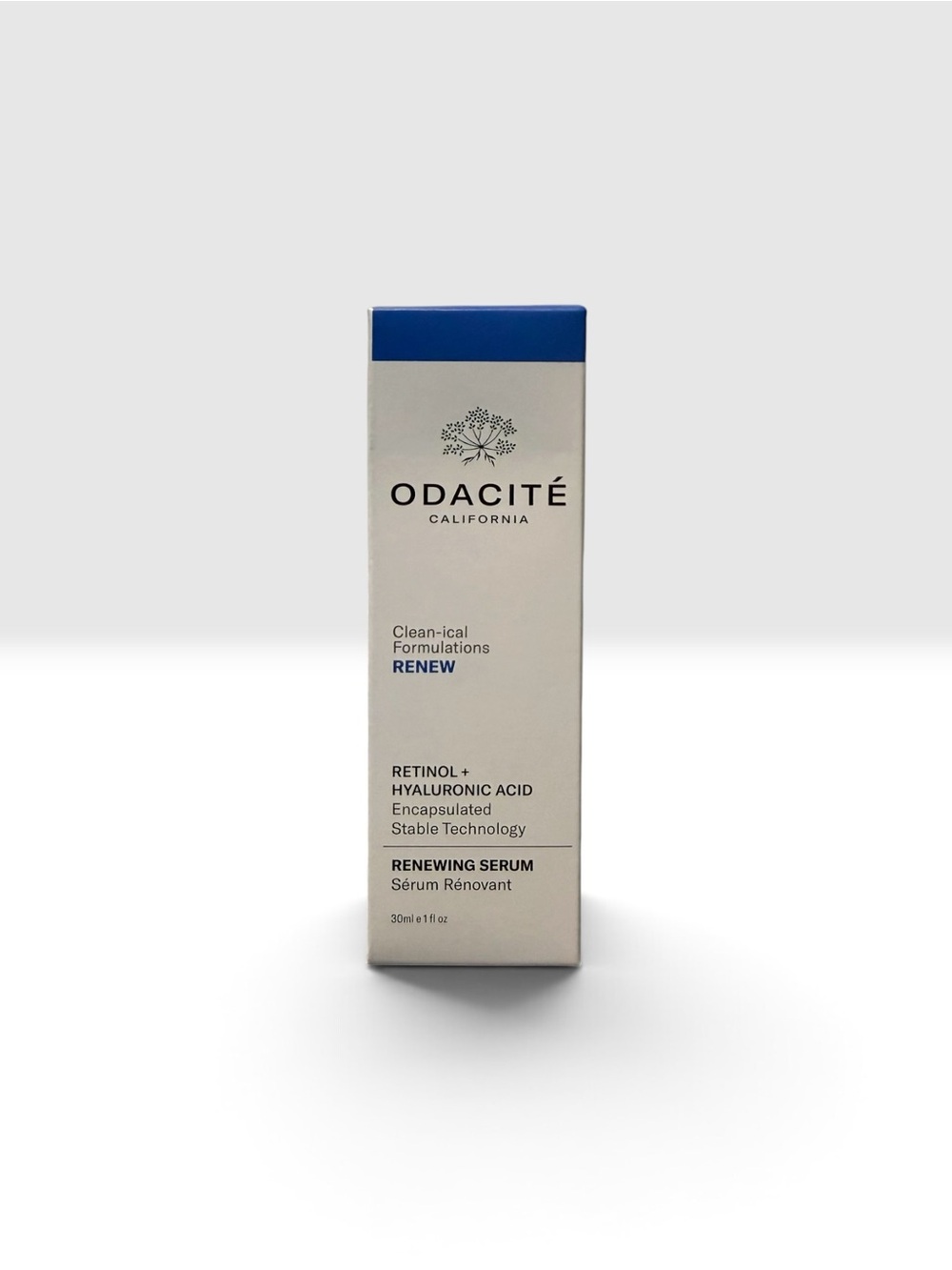 Odacité Renewing Retinol + Hyaluronic Acid Serum — White & Blue